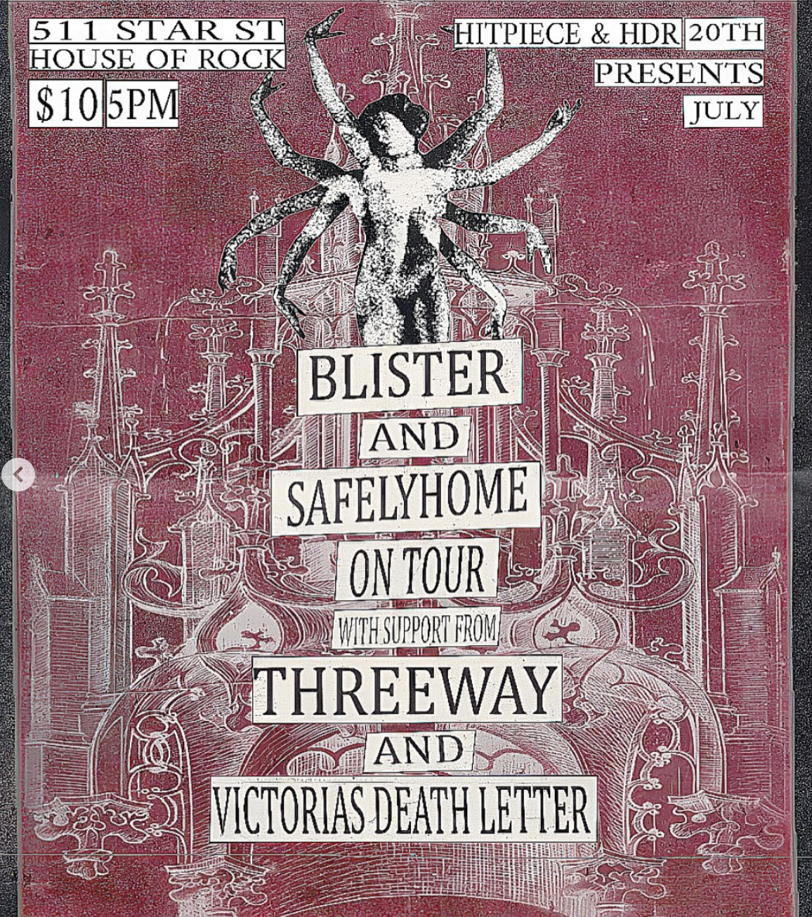 BLISTER and SAFELY HOME with special guests